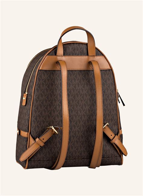 michael kors rucksack braun nieten|Michael Kors brown suitcase.